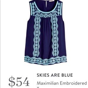 NWT Skies are Blue Maximilian Shirt